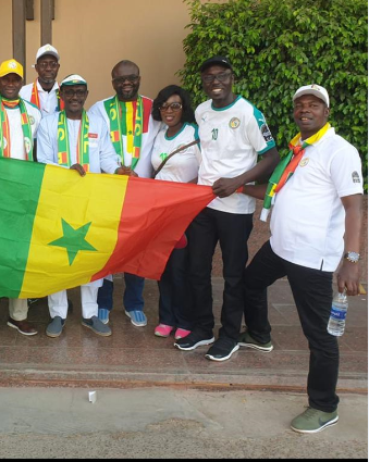 Caire : Le Directeur du Port de Dakar, en mode supporter des “Gaïndés”