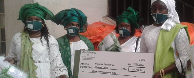 Covid-19 : L’Amafams/And Takku Liguey apporte son soutien (vidéo et images)