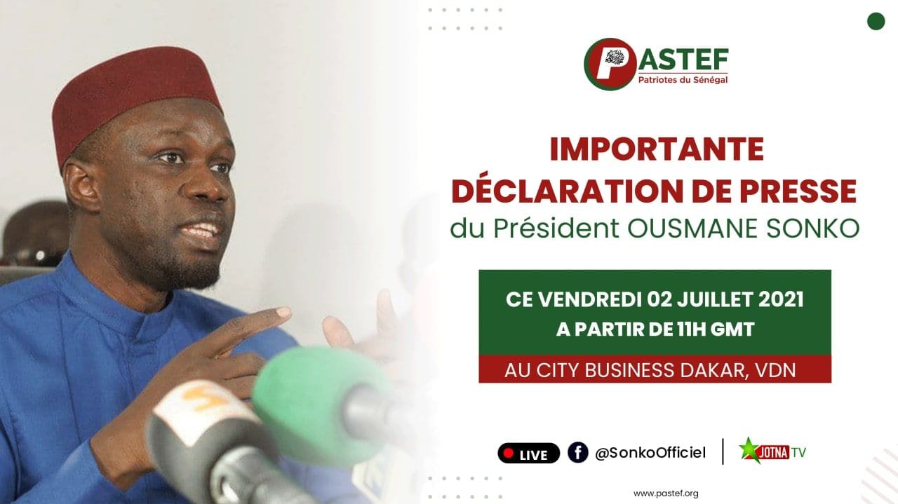 Violences à Ziguinchor : Conférence de presse d’Ousmane Sonko (live)