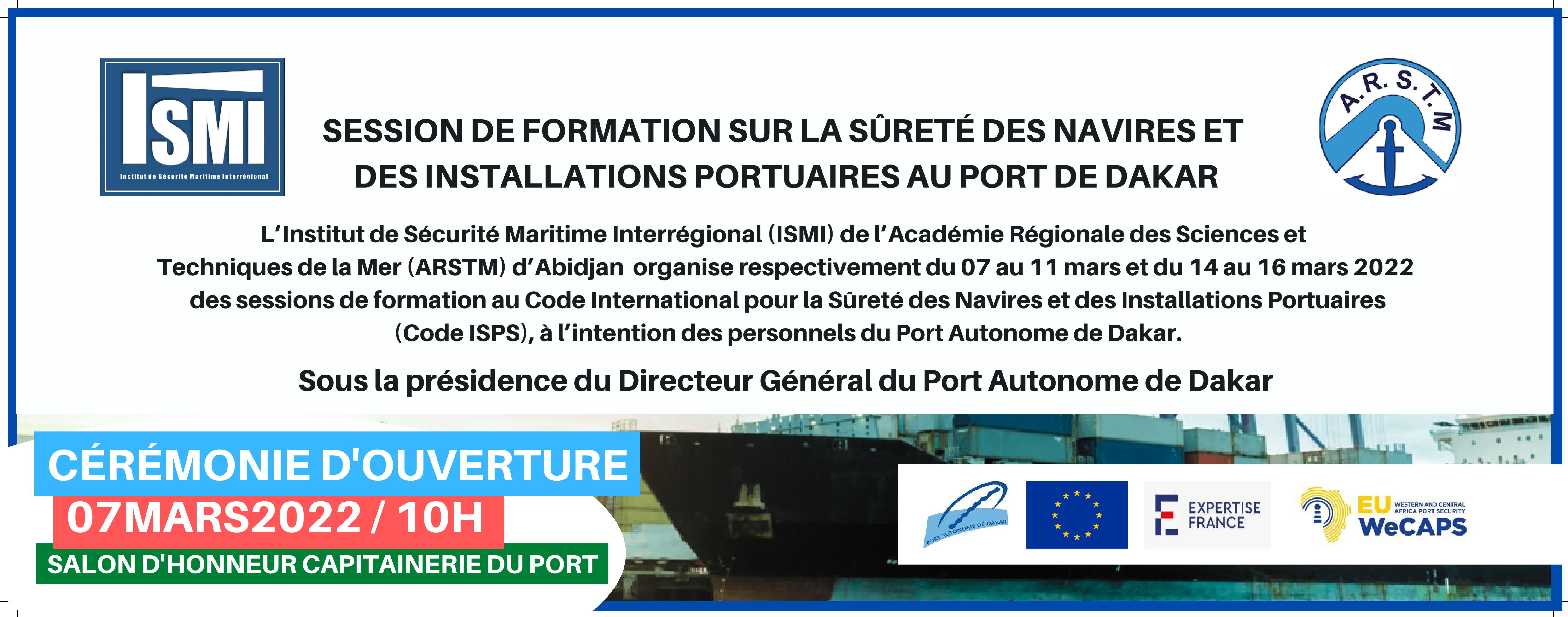 Port de Dakar : session de formation sur la sûreté des navires et des installations portuaires