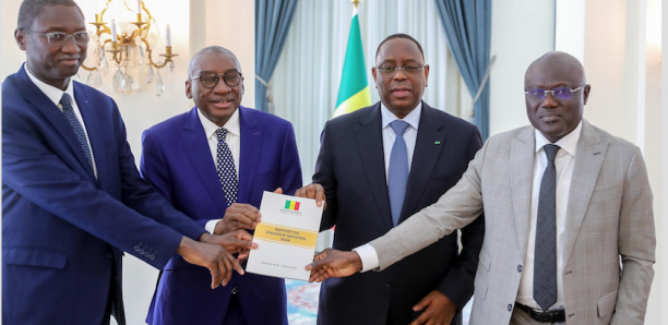Le président Macky Sall a réceptionné le rapport du Dialogue National
