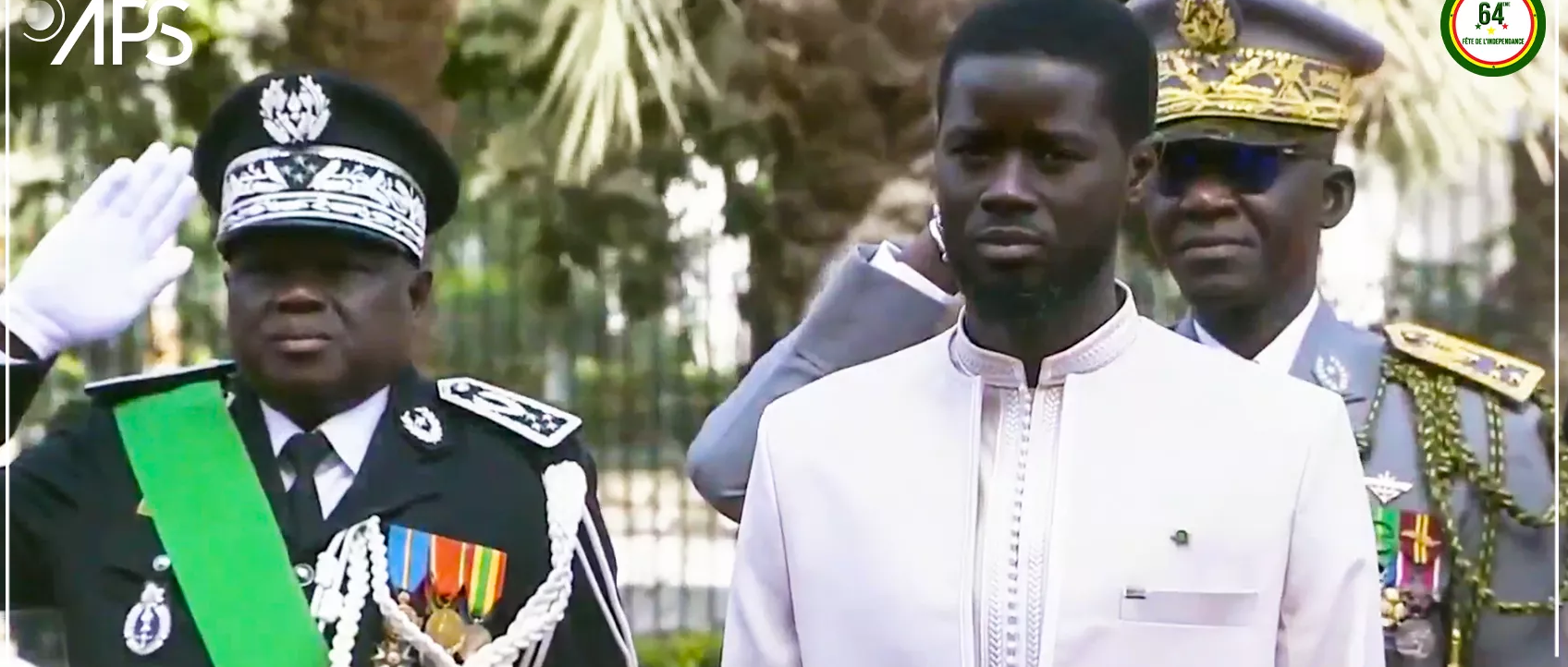 Fête du 4 avril 2024 : La levée des couleurs président Bassirou Diomaye Faye