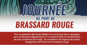 Médias : Les travailleurs de l’APS en  »Brassards Rouges » pour exiger le paiement des fonds pour la couverture des législatives